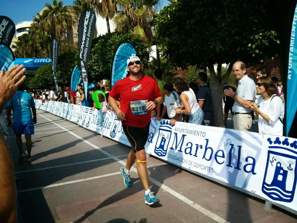 Finish line XXIX Marbella Half Marathon