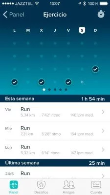 Fitbit Charge - Distances and Rhythms