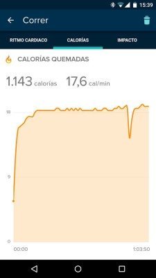 Fitbit Surge - Actividad aplicación móvil
