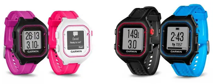 Garmin Forerunner 25 - Colors and Sizes