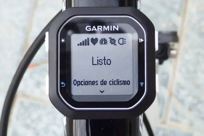 Garmin Edge 25 - Opciones de ciclismo