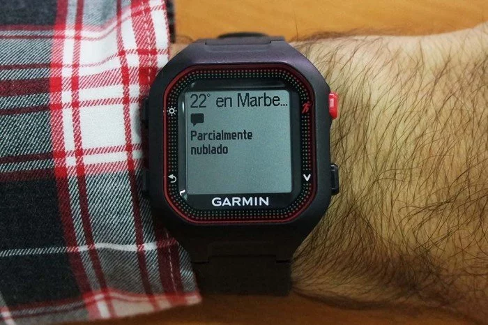 Garmin Forerunner 25 - Notificación desplegada