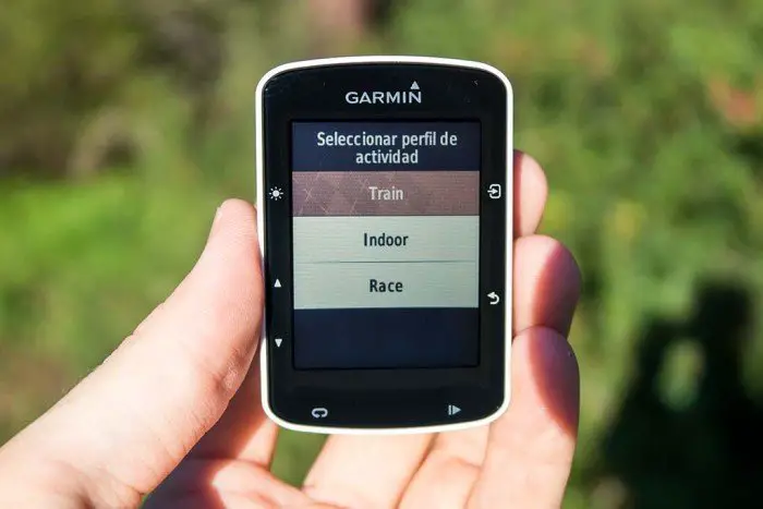 Garmin Edge 520 - Activity Selection