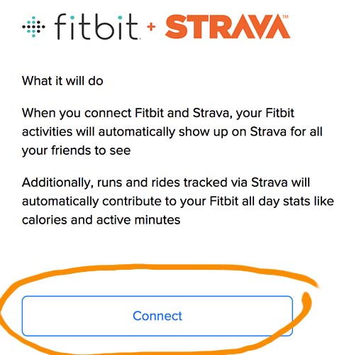 Synchronize Fitbit with Strava