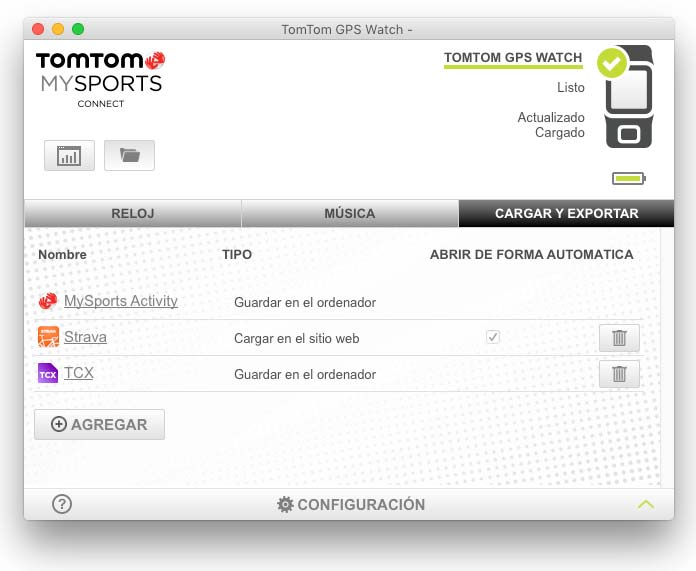 TomTom Runner 2 - Aplicación TomTom MySports