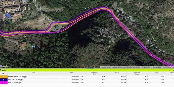 Suunto Ambit3 Vertical - track GPS