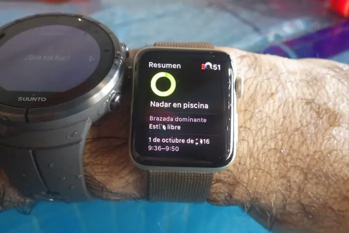 Apple Watch S2 - Natación en piscina
