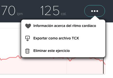 Fitbit Charge 2 - Exportar TCX
