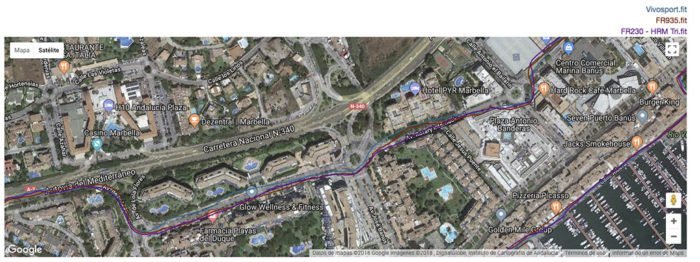 Garmin Vivosport - Análisis GPS