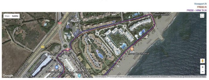 Garmin Vivosport - Análisis GPS