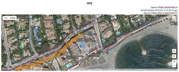 Amazfit Stratos - GPS Track
