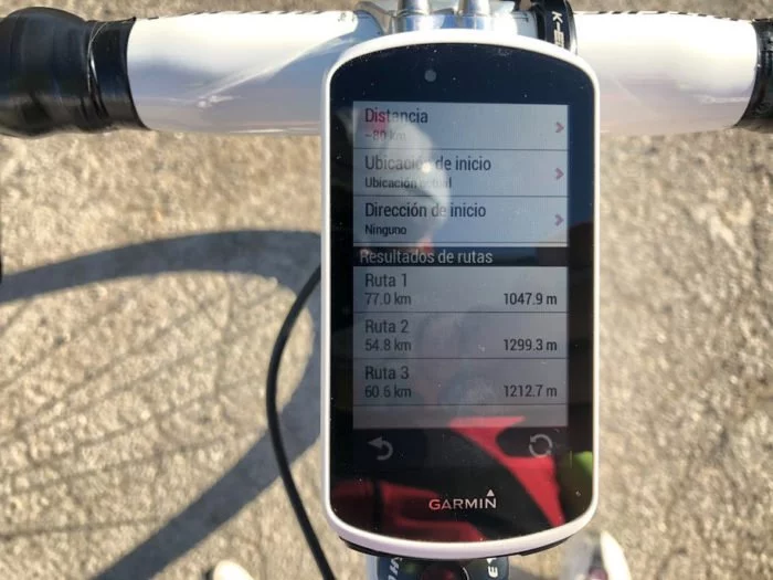 Garmin Edge 1030 - Routes to and from