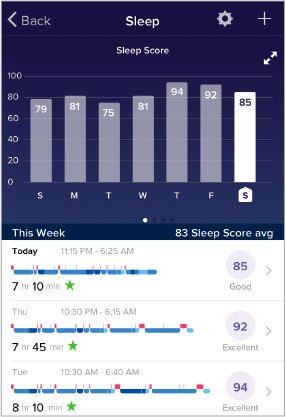 Fitbit Sleep Score