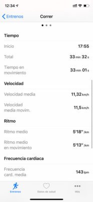 Apple Watch - Sincronización con HealthFit