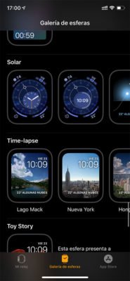 Apple Watch Series 5 - Galería esferas