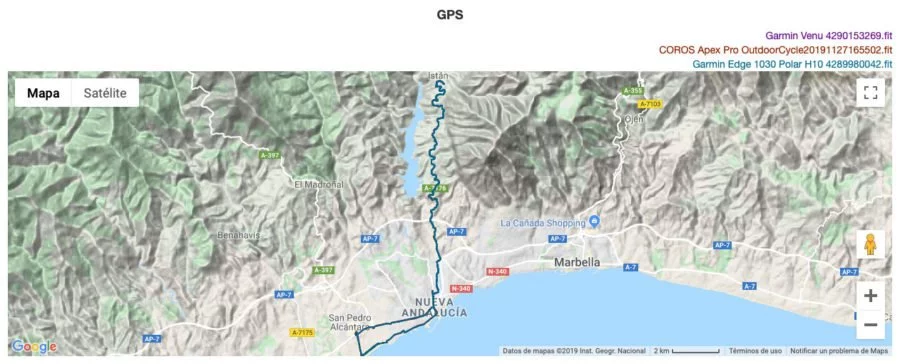 Comparativa GPS Garmin Venu - COROS APEX Pro