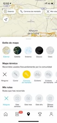 SuuntoApp - Configure map