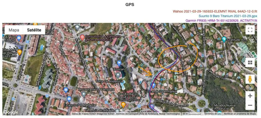 Suunto 9 Baro Titanium - GPS Comparison
