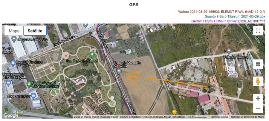 Suunto 9 Baro Titanium - GPS Comparison