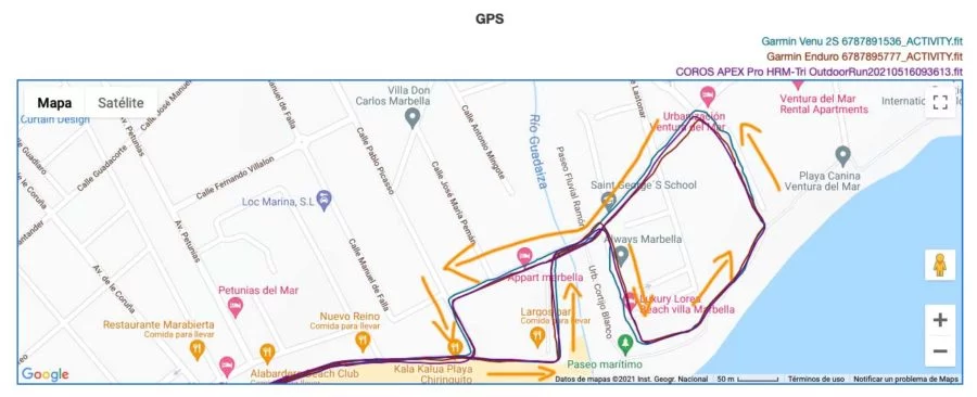 Garmin Enduro - Garmin Venu 2S - comparativa GPS