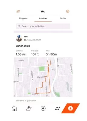 Strava news, new look in the application 1