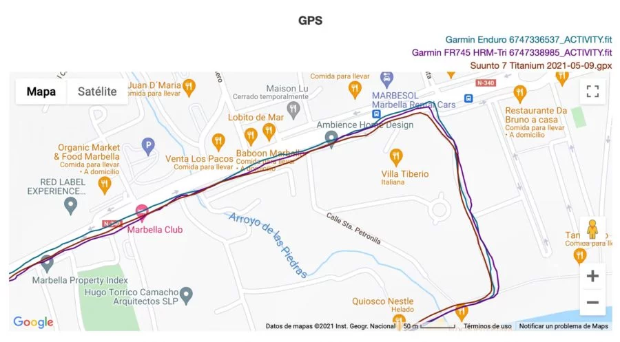 Suunto 7 - Garmin Enduro - GPS Analysis