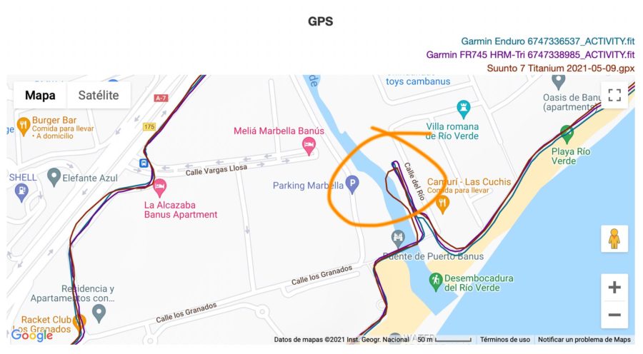Suunto 7 - Garmin Enduro - GPS Analysis