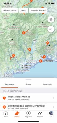 Strava - segmentos