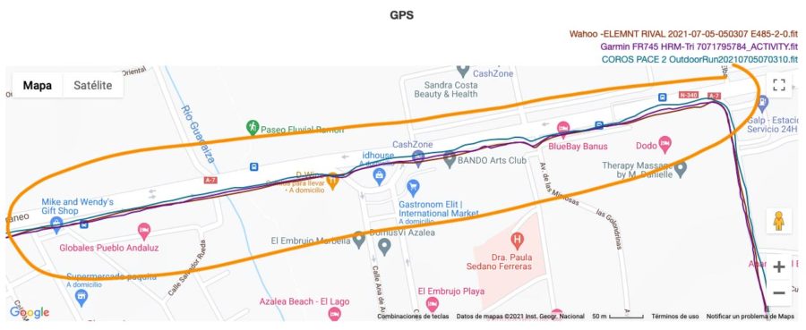 Wahoo ELEMNT RIVAL - Comparativa GPS