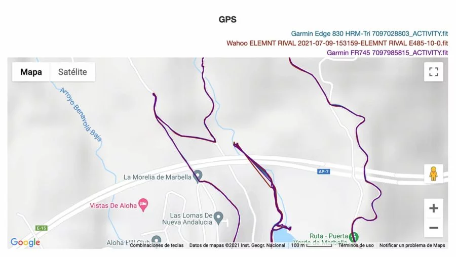 Wahoo ELEMNT RIVAL - GPS Comparison