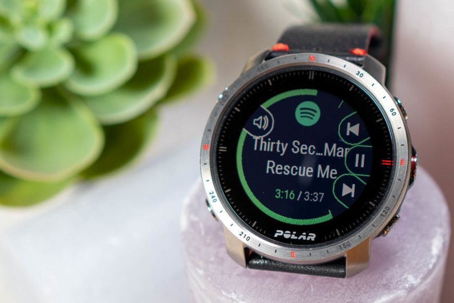 Polar Grit X Pro - Dashboard música