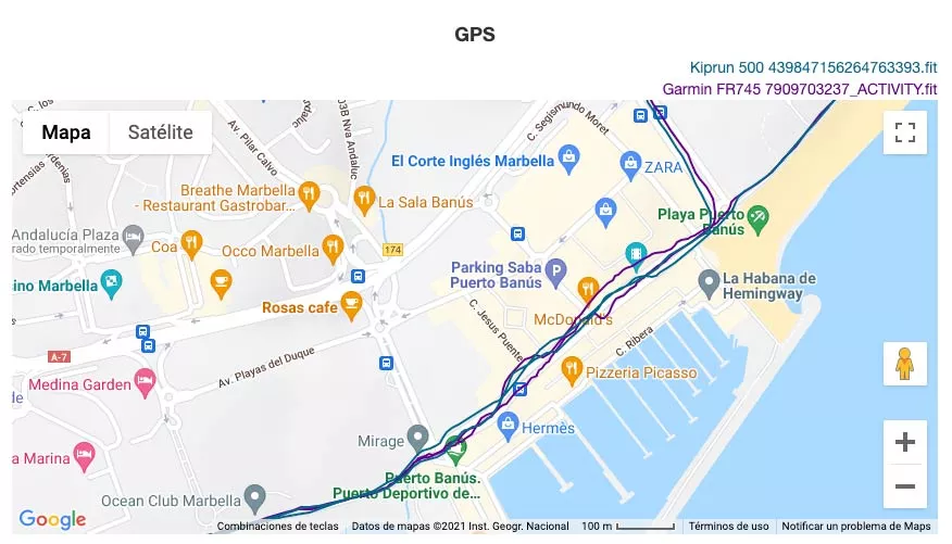Kiprun 500 - GPS Analysis