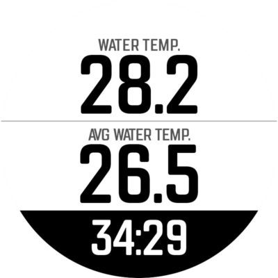 COROS water temperature clock