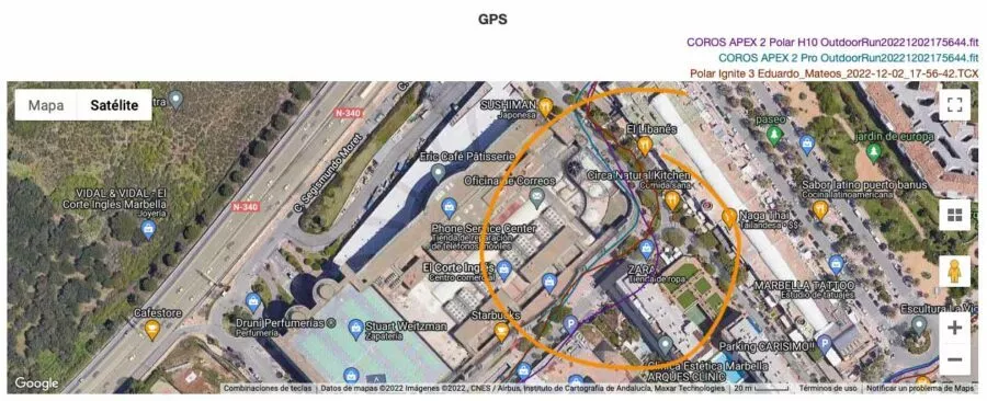 Comparativa GPS COROS APEX 2 Pro Polar Ignite 3