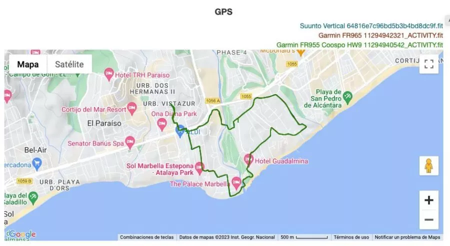Garmin Forerunner 965 - Comparativa GPS