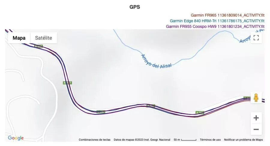 Garmin Forerunner 965 - GPS Comparison