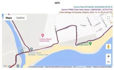 Polar Vantage V3 - Comparativa GPS