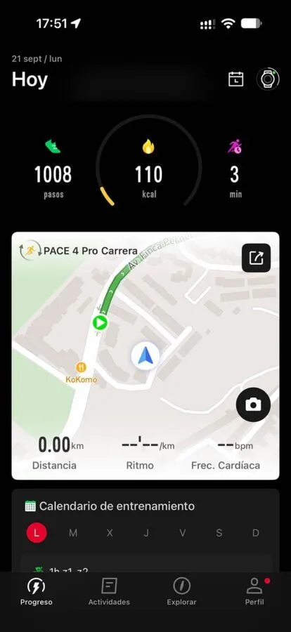 COROS PACE 4 Pro: review, opinión y diferencias con PACE 4 32 COROS PACE 4 Pro app navegación