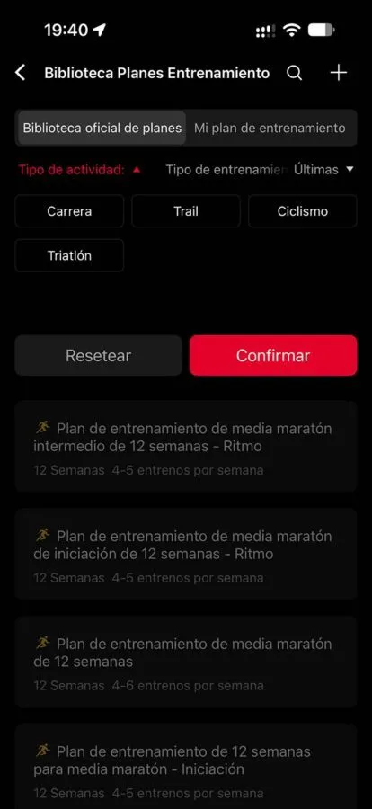 COROS PACE 4 Pro: review, opinión y diferencias con PACE 4 15 COROS PACE 4 Pro planes de entrenamiento