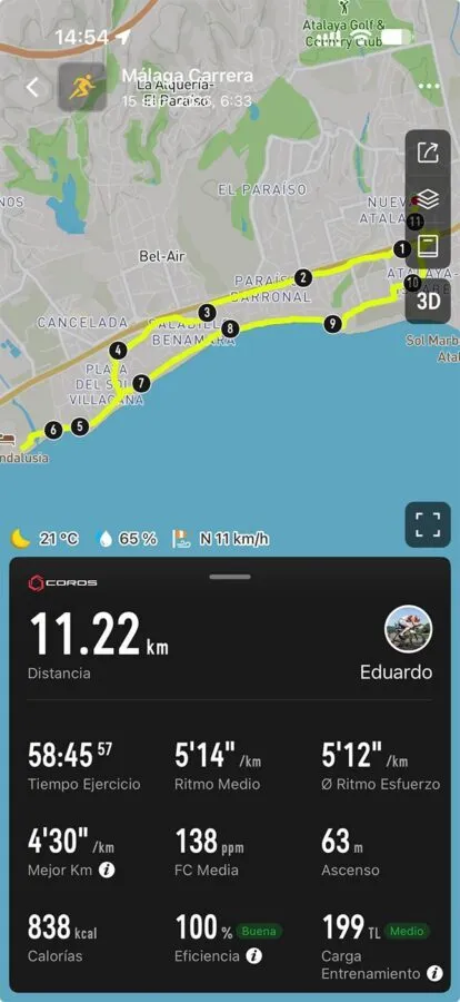 COROS PACE 4 Pro: review, opinión y diferencias con PACE 4 25 COROS PACE 4 Pro resumen actividad